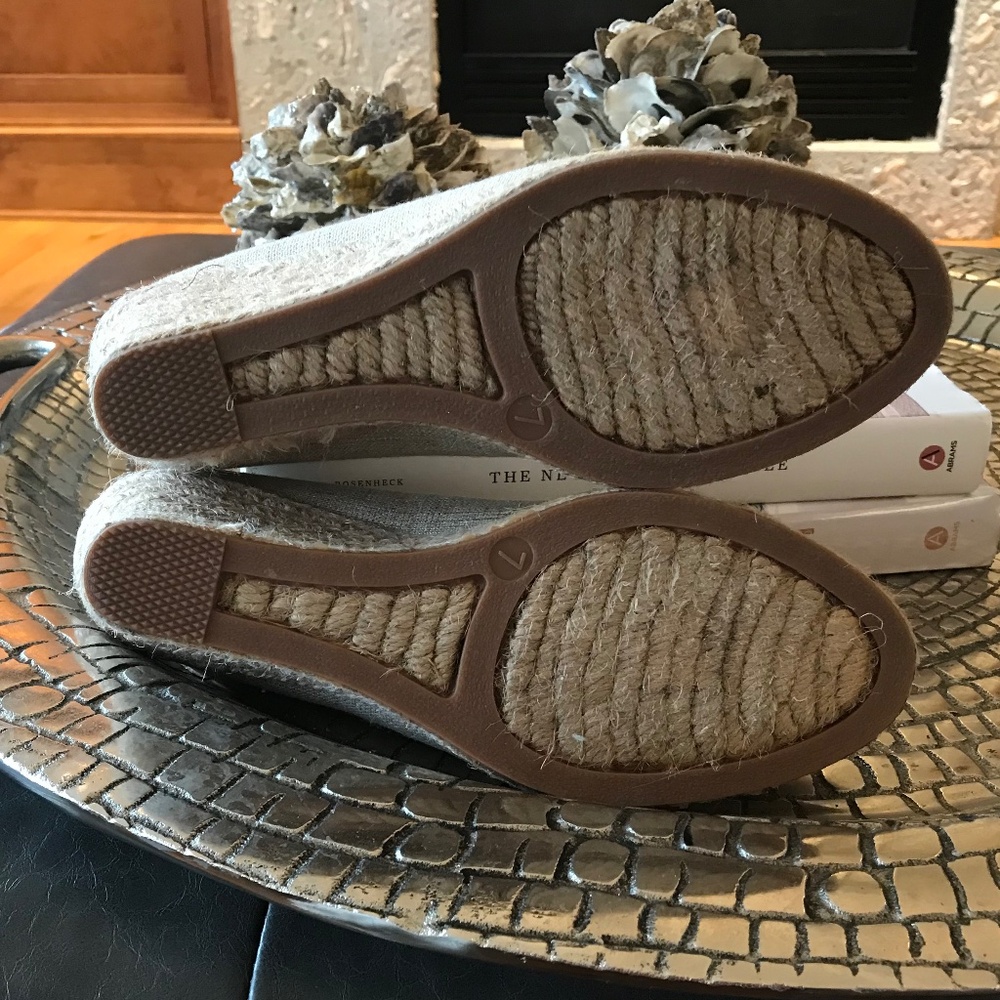J. CREW SEVILLE METALLIC ESPADRILLE WEDGES - Picture 11 of 14